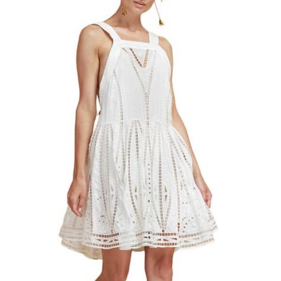 NWT Magali Pascal Tangier Eyelet Mini Dress M - Picture 1 of 14